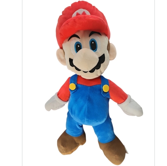 Super Mario Jumbo 24" Plush Figure w/Secret Compartment Nintendo Licensed Pillow - Picture 1 of 7